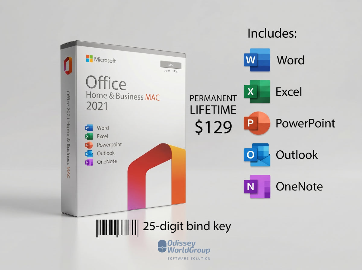 Microsoft Office Home & Business 2021 – Lifetime License – Mac