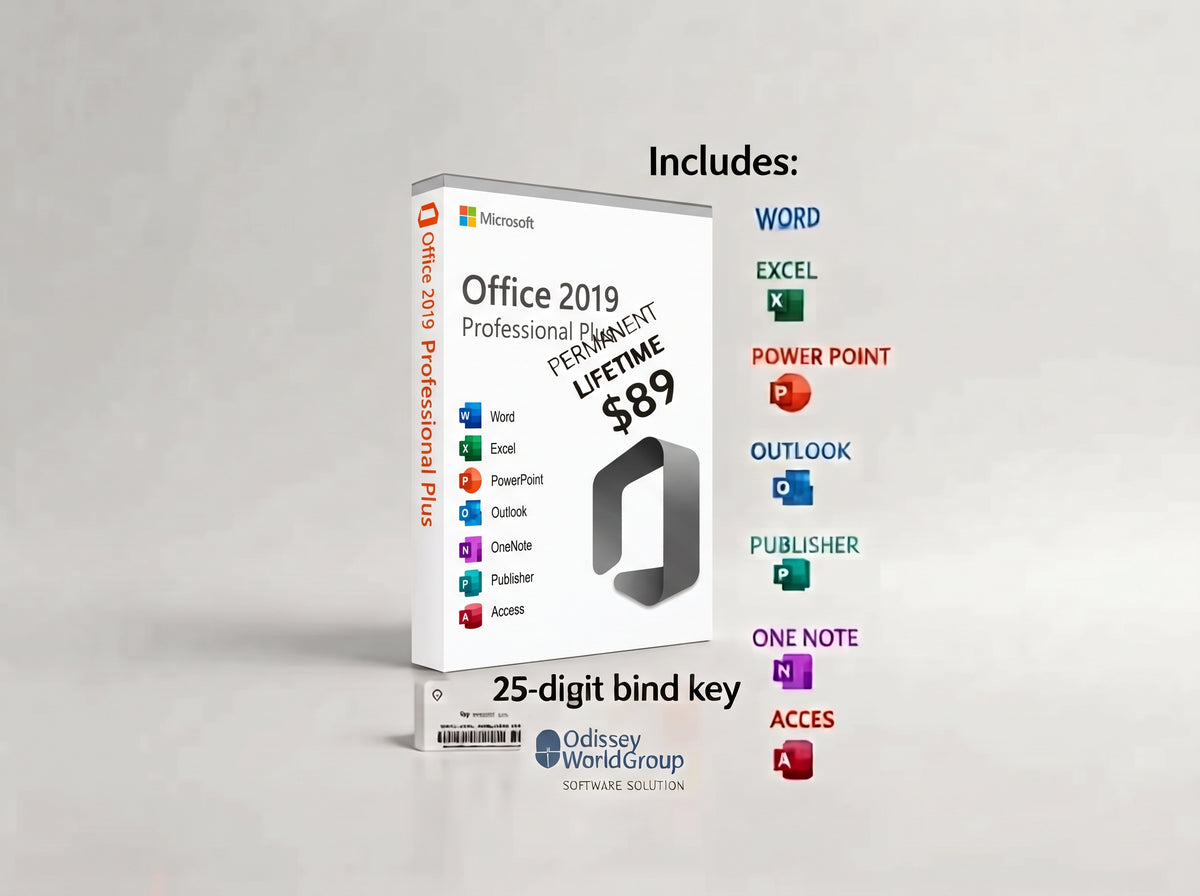 Microsoft Office 2019 Profesional Plus – Lifetime License – Windows
