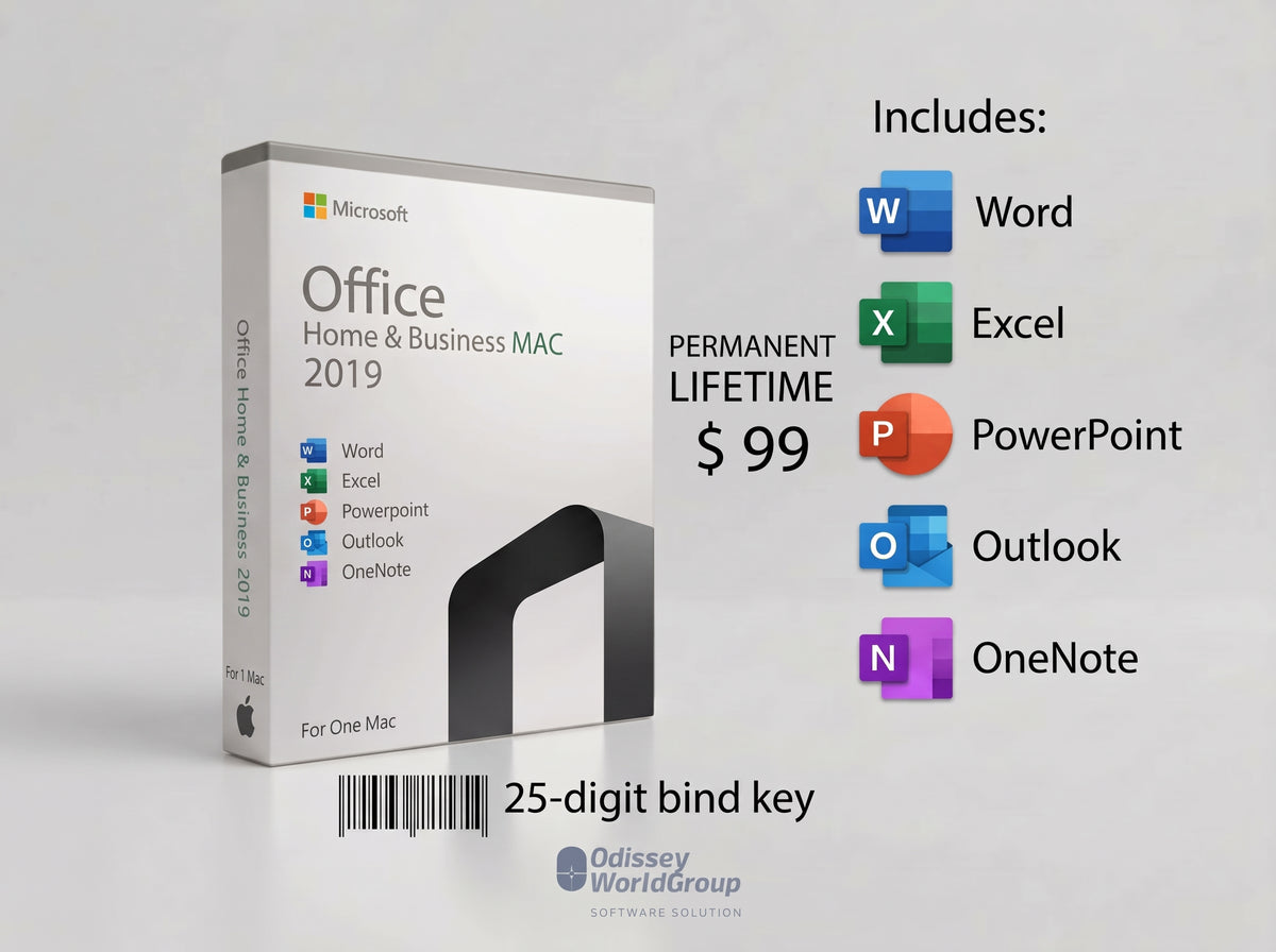Microsoft Office Home & Business 2019 – Lifetime License – Mac